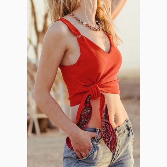 Free People Paisley Pop Tank - Picture 2 of 3